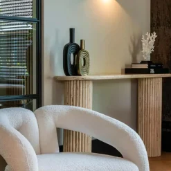 Travertin wandtafel Griekse pilaren - Richmond Interiors La Cantera