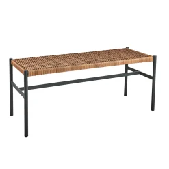 Tuinbankje aluminium met rotan - Brafab DK