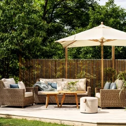 Tuin fauteuil van synthetisch rotan - Brafab Sandkorn