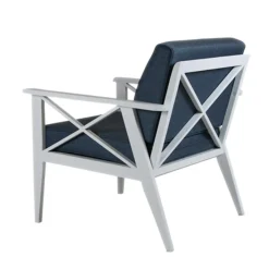 Tuin loungestoel blauw wit - Brafab Sottenville