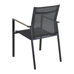 Tuinset 6 persoons betonlook metaal - Brafab Lyra Set