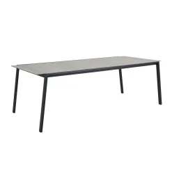 Tuinset 6 persoons betonlook metaal - Brafab Lyra Set