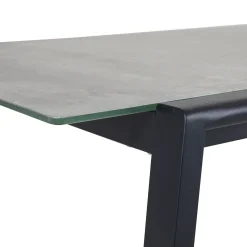 Tuinset 6 persoons betonlook metaal - Brafab Lyra Set