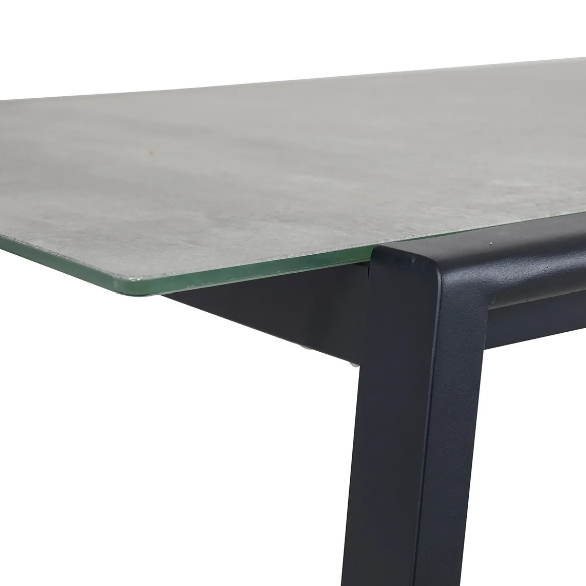 Tuinset 6 persoons betonlook metaal - Brafab Lyra Set