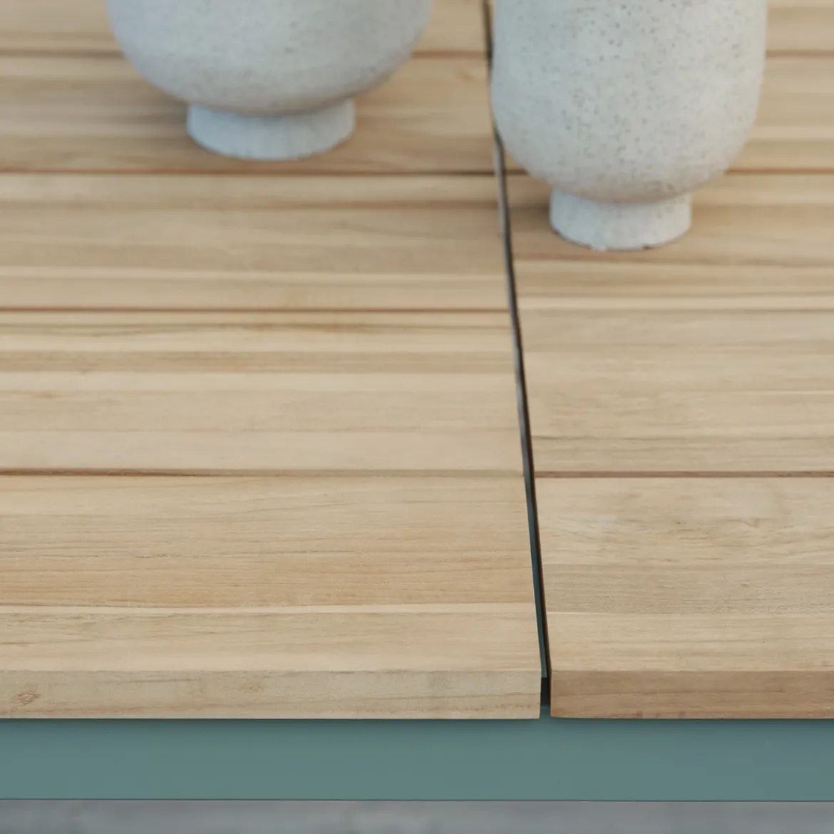 Tuinset 6 persoons teak en aluminium - Brafab Nox/Boi Set