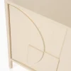 Tv-meubel beige hout met patroon - Zuiver Faces