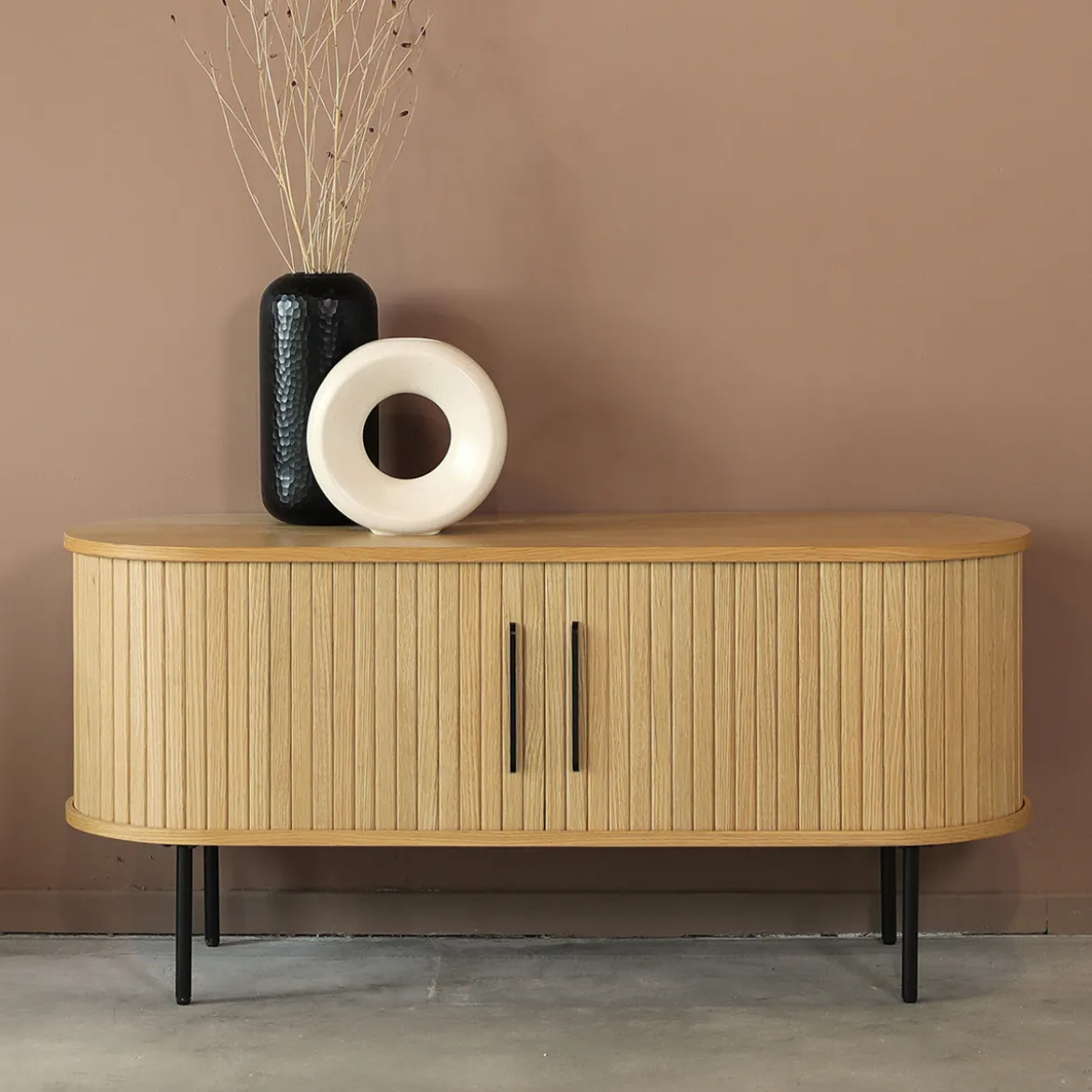 TV meubel eiken 120 cm - Bodio Sway