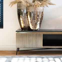 Tv-meubel messing en marmer - Richmond Interiors Ironville
