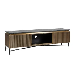Tv-meubel messing en marmer - Richmond Interiors Ironville