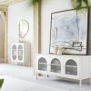 Tv-meubel met ribbelglas off white - Kare Design Naxos