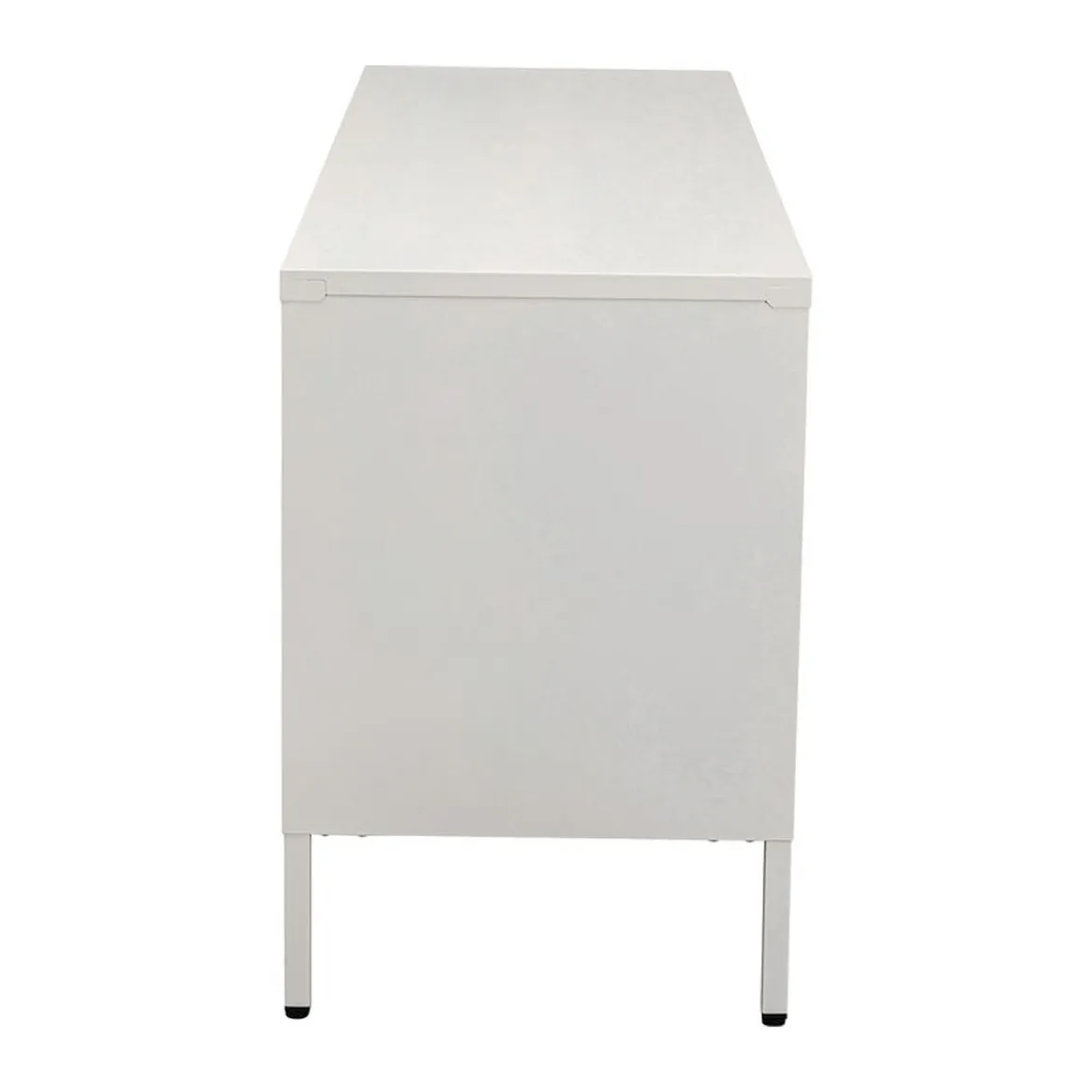 Tv-meubel met ribbelglas off white - Kare Design Naxos