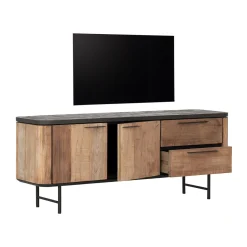 Tv-meubel teak hout met mortex - DTP Home Soho