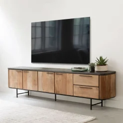 Tv-meubel teak hout met mortex - DTP Home Soho