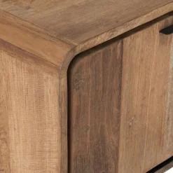 Tv-meubel teak met ronde hoeken - DTP Home Evo