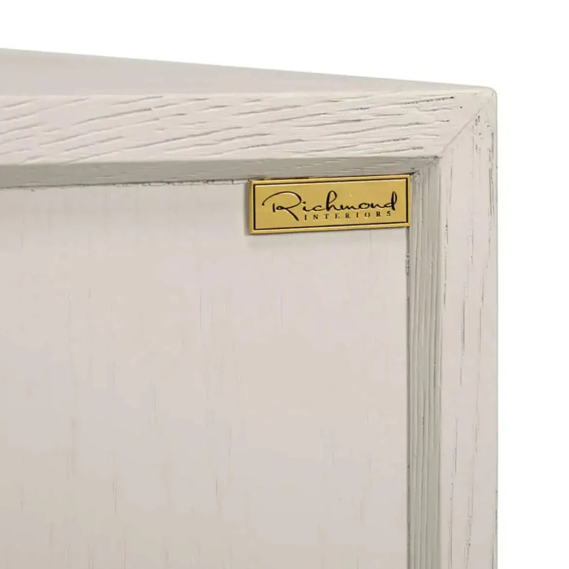 Tv-meubel wit hout met messing - Richmond Interiors Whitebone