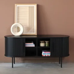 TV meubel zwart 120 cm - Bodio Sway