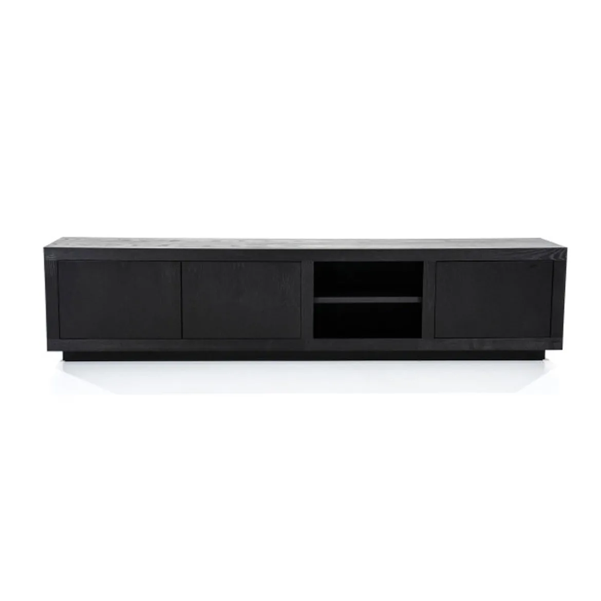 Tv-meubel zwart eiken 200 cm - Eleonora Helsinki