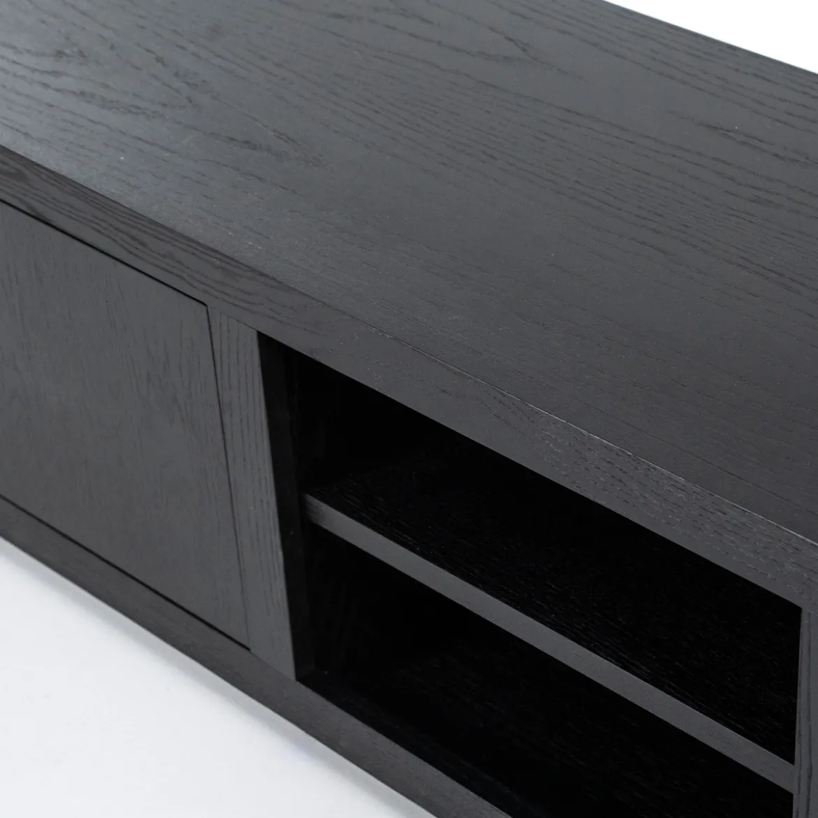 Tv-meubel zwart eiken 200 cm - Eleonora Helsinki