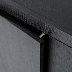Tv-meubel zwart eiken 200 cm - Eleonora Helsinki