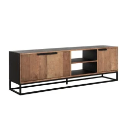 Tv-meubel zwart teak - DTP Home Cosmo