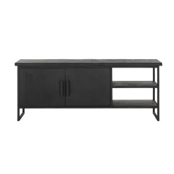 Tv-meubel zwart teak - DTP Home Timeless Black Beam