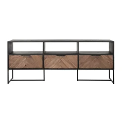 Tv-meubel zwart visgraat - DTP Home Criss Cross