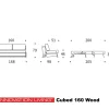 Tweepersoons slaapbank 160 - Innovation Living Cubed 160 Wood