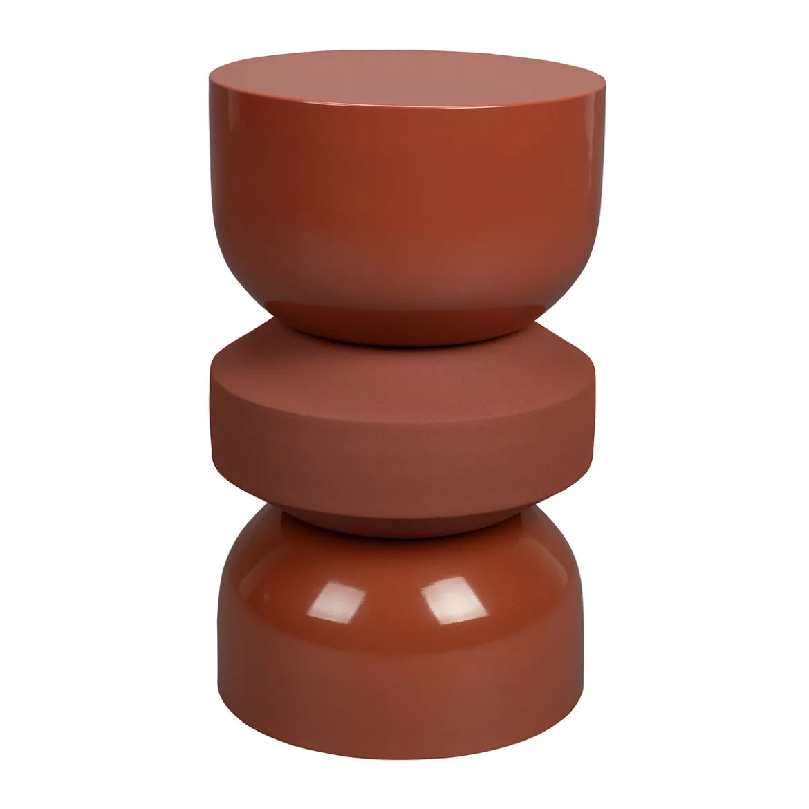 Two-tone bijzettafel van metaal - Dutchbone Apollo
