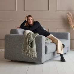 Uitklapbare slaapbank met pocket-spring matras - Innovation Living Killian 140