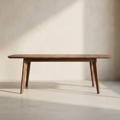 Uitschuifbare eetafel mangohout - Bodio Longi