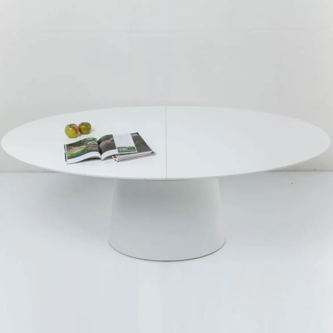 Uitschuifbare eettafel ovaal wit - Kare Design Benvenuto