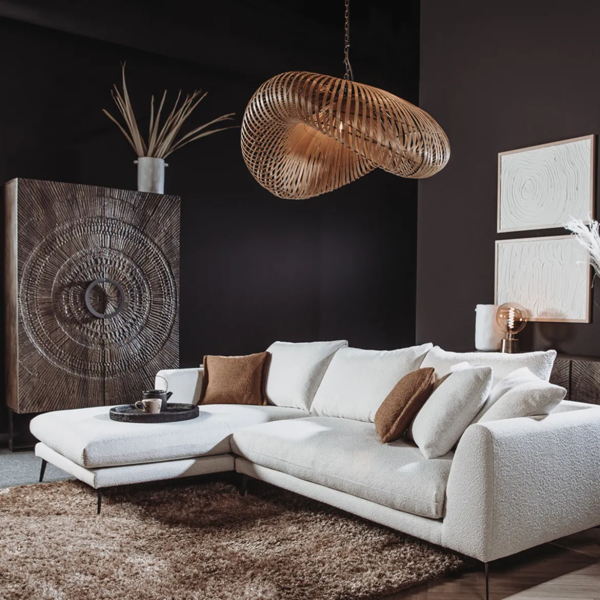 Unieke kast mangohout - Tower Living Padua