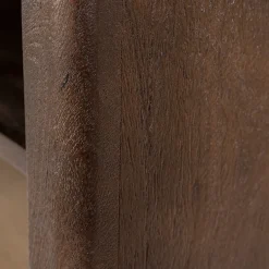 Vakkenkast donker hout met travertin blad - Eleonora Lio