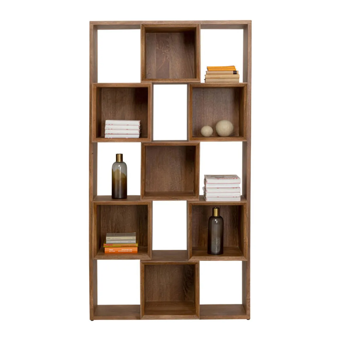 Vakkenkast massief mango hout - Kare Design Cubes Balance