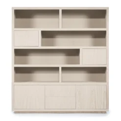 Vakkenkast taupe eiken 200 cm - Eleonora Helsinki