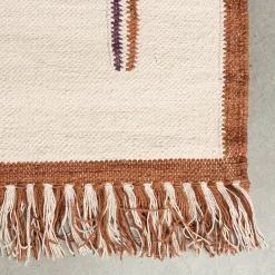 Vakken vloerkleed terra beige - Dutchbone Gambit
