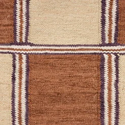 Vakken vloerkleed terra beige - Dutchbone Gambit