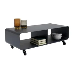 Verrijdbaar tv-meubel donkergrijs - Kare Design Lounge M