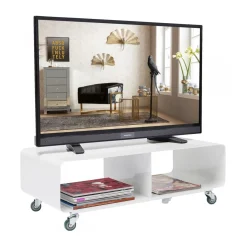 Verrijdbaar tv meubel wit - Kare Design Lounge M