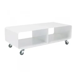 Verrijdbaar tv meubel wit - Kare Design Lounge M