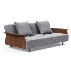 Verrijdbare slaapbank met walnoot arm - Innovation Living Long Horn D.E.L.