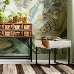 Vierkante hocker geit Country Life - Kare Design Country Life