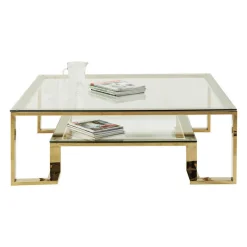 Vierkante salontafel glas - Kare Design Rush