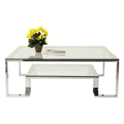 Vierkante salontafel glas - Kare Design Rush
