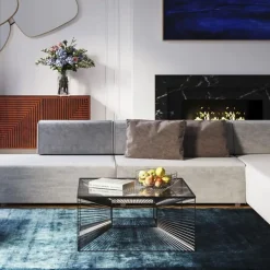 Vierkante salontafel staaldraad - Kare Design Dimension