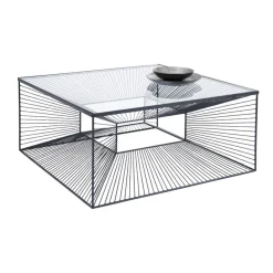 Vierkante salontafel staaldraad - Kare Design Dimension