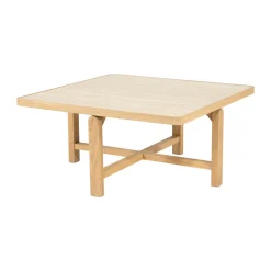 Vierkante salontafel travertin - Eleonora Vidar