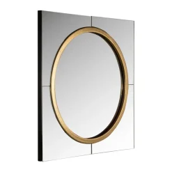 Vierkante spiegel met gouden ring - Richmond Interiors Briana