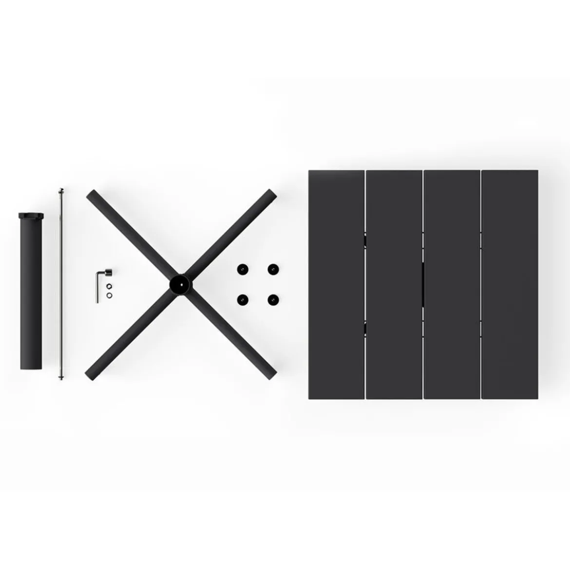 Vierkante tuintafel aluminium - Fatboy Freds Square Bistreau