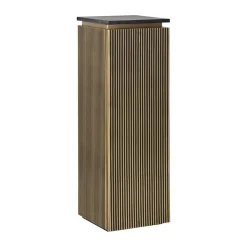 Vierkante zuil goud met ribbels - Richmond Interiors Ironville